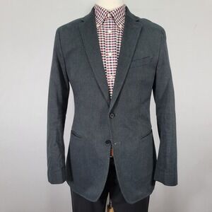 Banana Republic Men's Sport Coat Blazer Two Button Blue‎ Gray Tailored Fit 40L